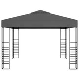 Garden Marquee with LED String Lights 3x3 m Anthracite 3070306