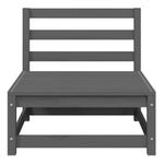 2 Piece Garden Lounge Set Grey Solid Pinewood 805692
