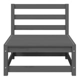 2 Piece Garden Lounge Set Grey Solid Pinewood 805692