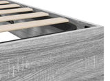 Ottoman Bed Frame Grey Sonoma 203 x 180 x 25 cm Engineered Wood 3409210