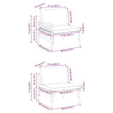 Garden Sofa Set Anthracite Steel 3378964