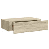 Wall-mounted Drawer Shelf Oak 40x23.5x10cm MDF 330247