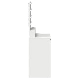 ZNTS Dressing Table with LED Lights White 50x41x140 cm 865154