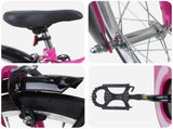 Kids Bike 18 Inches for 5-7 Years Old Pink and Black 42009250