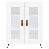 Highboard White 69.5x34x180 cm Engineered Wood 3199593
