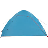 ZNTS Camping Tent Dome 4-Person Blue Waterproof 94720