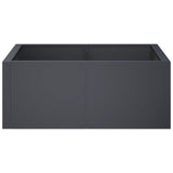 Retaining Wall 4 pcs 100 x 100 x 40 cm Steel Anthracite 3449207