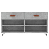 Shoe Bench Concrete Grey 102x35x55 cm Engineered Wood 829712