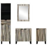 Bathroom Furniture Set 4 pcs Walnut brown 38 x 33 x 160 cm 3310050
