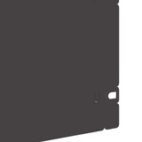 Lawn Edgings 20 pcs Black 103 x 0.05 x 22 cm Steel 874829