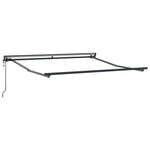 Retractable Awning Manual Blue and anthracite 350 x 250 cm 3330202