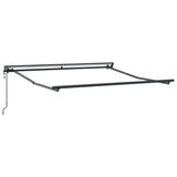 Retractable Awning Manual Blue and anthracite 350 x 250 cm 3330202