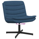 Swivel Chair Blue 63 x 75 x 76 cm Fabric 42007357