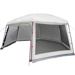 ZNTS Pool Tent with Removable Fly & Mesh Walls Grey 618x532 cm 4100630