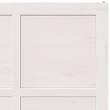 Barn Door White 100 x 2.5 x 208 cm Solid Pine Wood 870414