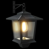 Wall Mount Lamp with LED Bulb 2 pcs Black 19 x 14 x 25 cm 42042689