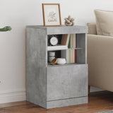 Sideboard with LED Lights Concrete Grey 41x37x67 cm 836682