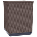 ZNTS Planters 4 pcs Brown 30x30x37 cm Polypropylene 364189