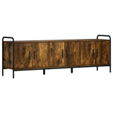 TV Cabinet 146 x 33 x 50 cm Smoked Oak Engineered Wood 8013742