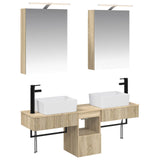 Bathroom Cabinet Set 5 pcs Sonoma Oak 50 x 14.5 x 70 cm 3406313
