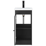 Bathroom Vanity with Sink Black 42 x 40 x 84.5 cm 889995
