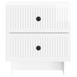Bedside Cabinet 2 pcs High Gloss White 43 x 34.5 x 47.5 cm 893844