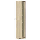 Highboard with LED Sonoma Oak 41.5x32.5x200 cm Engineered Wood 3307900
