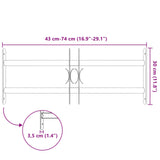 Security Grille for Windows with 2 Crossbars 3 pcs 43-74 cm 42031300