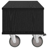 TV Stand Black Oak 68.5 x 35 x 35 cm Engineered Wood 891041