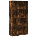 Bookcase Smoked Oak 80x30x152 cm Engineered Wood 857944