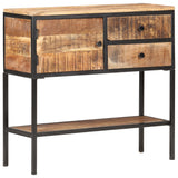 Sideboard 85x30x80 cm Rough Mango Wood 320486