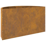Planter Rusty 90 x 45 x 50 cm Weathering Steel 883716