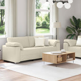 Sofa 2 pcs Beige Linen 3324689