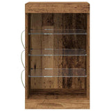 LED Sideboard Old Wood 41 x 37 x 67 cm Engineered Wood 863051