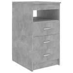 Desk Concrete Grey 140x50x76 cm Engineered Wood 3054784