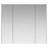 Bathroom Mirror Cabinet Smoked Oak 83.5 x 15.5 x 70 cm 889267