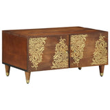 Coffee Table Honey Brown 80 x 50 x 40 cm Solid Mango Wood 4018741