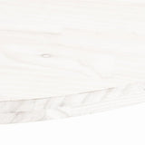 Table Top White 110x55x2.5 cm Solid Wood Pine Oval 824336