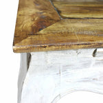 ZNTS Side Table Solid Reclaimed Wood 50x50x35 cm 244506