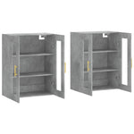 Wall Mounted Cabinets 2 pcs Concrete Grey Engineered Wood 3197933