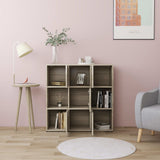 Book Cabinet Sonoma Oak 90x30x90 cm Engineered Wood 802933