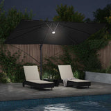 Umbrella Black 351 x 250 x 253 cm Polyester and Aluminium 42003363