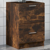 Sink Cabinet Smoked Oak 40x37x59 cm Engineered Wood 848105