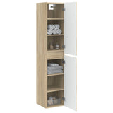 Wall-mounted Bathroom Cabinet Sonoma Oak 33 x 34.5 x 160 cm 890644