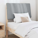 Upholstered Headboard Light Grey 80 cm Solid Pine Wood 879419