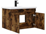 Bathroom Vanity Unit with Tap Smoked Oak 61 x 40 x 74.5 cm 889541