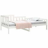Day Bed without Mattress White 90x190 cm Single Solid Wood Pine 820732