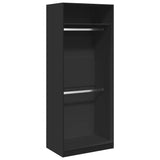 Wardrobe Black 80x50x200 cm Engineered Wood 3307793