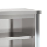 Kitchen Wall Cabinet with Shelf Stainless Steel 376445