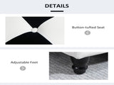 114 x 47 x 47cm Velvet Storage Ottoman, Button-tufted Footstool Box, Toy Chest with Lid for Living T3398P343242